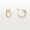 Cercei cu diamante Juste Un Clou, aur roz | Cartier SUA