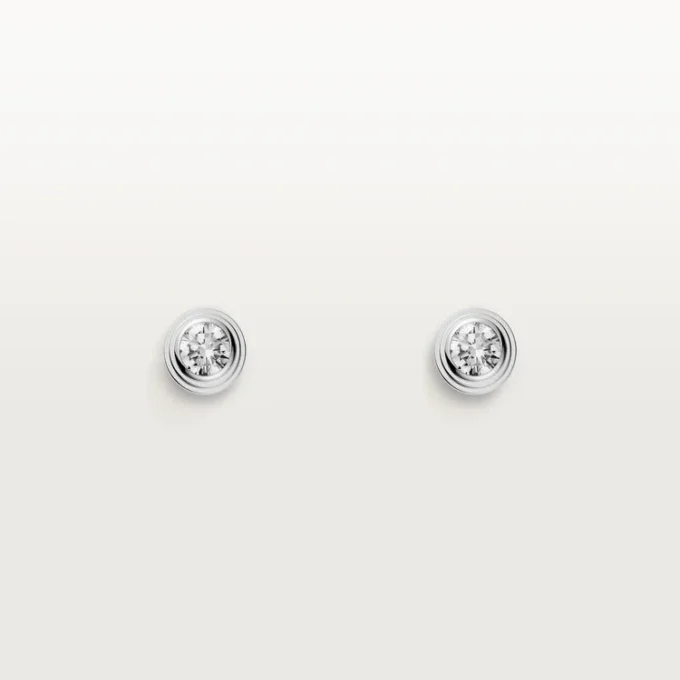 Cercei Diamants Legers – Aur alb, Diamante – Cartier