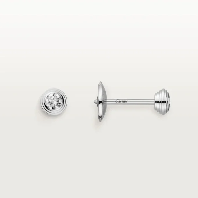 Cercei Diamants Legers – Aur alb, Diamante – Cartier