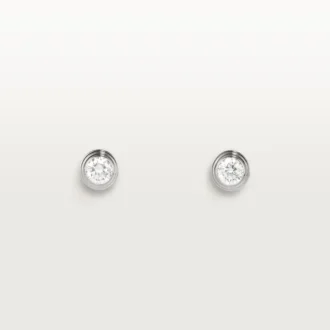 Cercei Diamants Legers, Mm – Aur alb, Diamante – Cartier