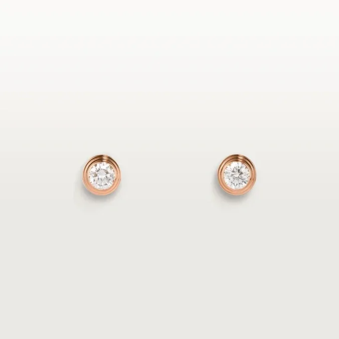 Cercei Diamants Legers, mm – Aur roz, Diamante – Cartier