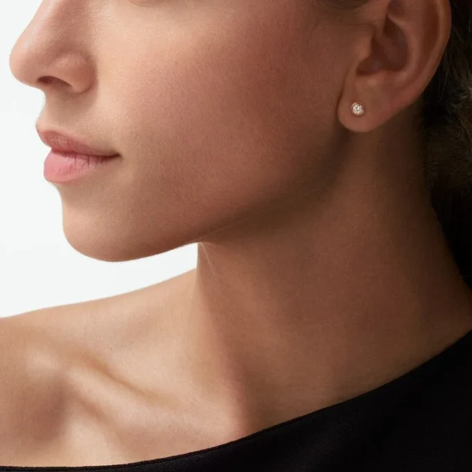 Cercei Diamants Legers, mm – Aur roz, Diamante – Cartier