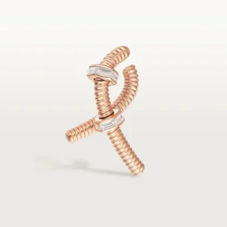 Cercei Ecrou De Cartier pentru urechea dreaptă – Aur roz, Diamante – Cartier