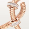 Cercei Ecrou De Cartier pentru urechea dreaptă – Aur roz, Diamante – Cartier