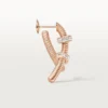Cercei Ecrou De Cartier pentru urechea stângă – Aur roz, Diamante – Cartier