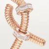 Cercei Ecrou De Cartier pentru urechea stângă – Aur roz, Diamante – Cartier