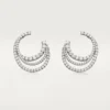 Cercei Etincelle De Cartier – Aur alb, Diamante – Cartier