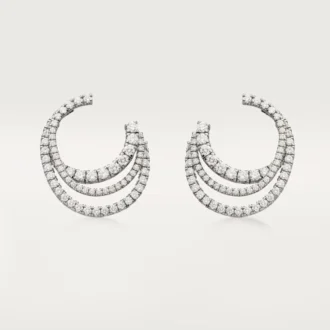 Cercei Etincelle De Cartier – Aur alb, Diamante – Cartier