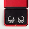 Cercei Etincelle De Cartier – Aur alb, Diamante – Cartier
