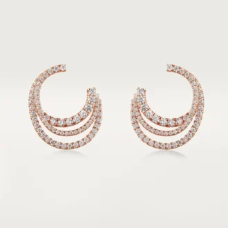 Cercei Etincelle De Cartier – Aur roz, diamante – Cartier