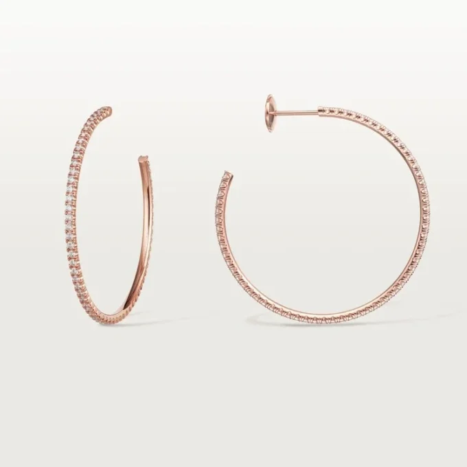 Cercei Etincelle De Cartier – Aur roz, diamante – Cartier