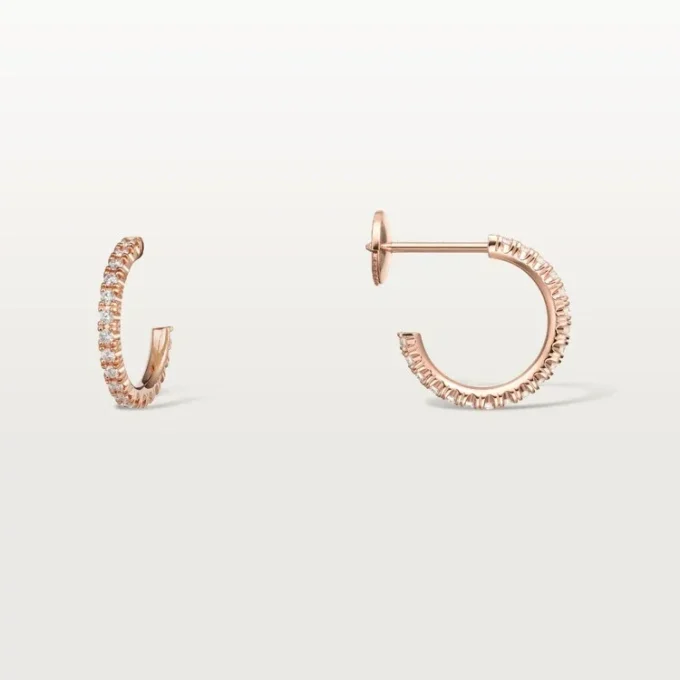 Cercei Etincelle De Cartier – Aur roz, diamante – Cartier
