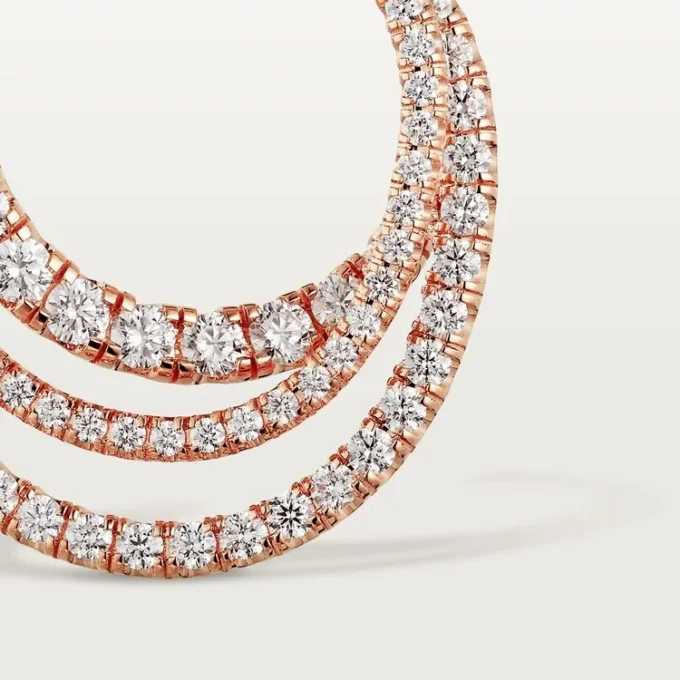 Cercei Etincelle De Cartier – Aur roz, diamante – Cartier