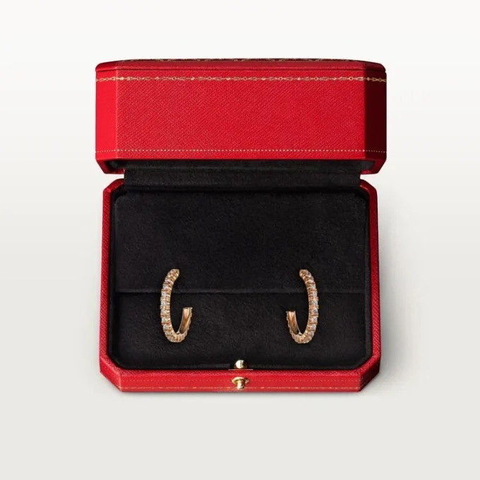 Cercei Etincelle De Cartier – Aur roz, diamante – Cartier