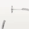 Cercei Etincelle De Cartier, model mare – aur alb, diamante – Cartier