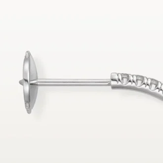 Cercei Etincelle De Cartier, model mediu – aur alb, diamante – Cartier