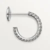 Cercei Etincelle De Cartier, model mic – aur alb, diamante – Cartier
