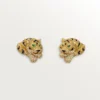 Cercei Faune Et Flore De Cartier, diamante galbene, portocalii și maro, pavate