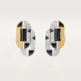 Cercei Geometrie & Contrastes, onix, pavé