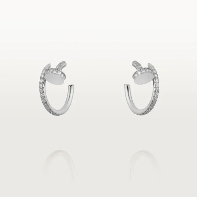 Cercei Juste Un Clou – Aur alb, diamante – Cartier