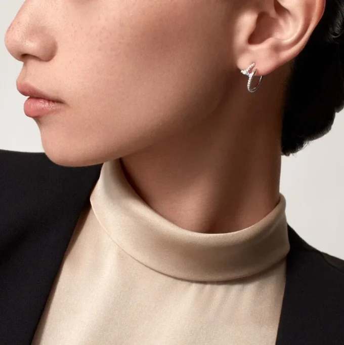 Cercei Juste Un Clou – Aur alb, diamante – Cartier