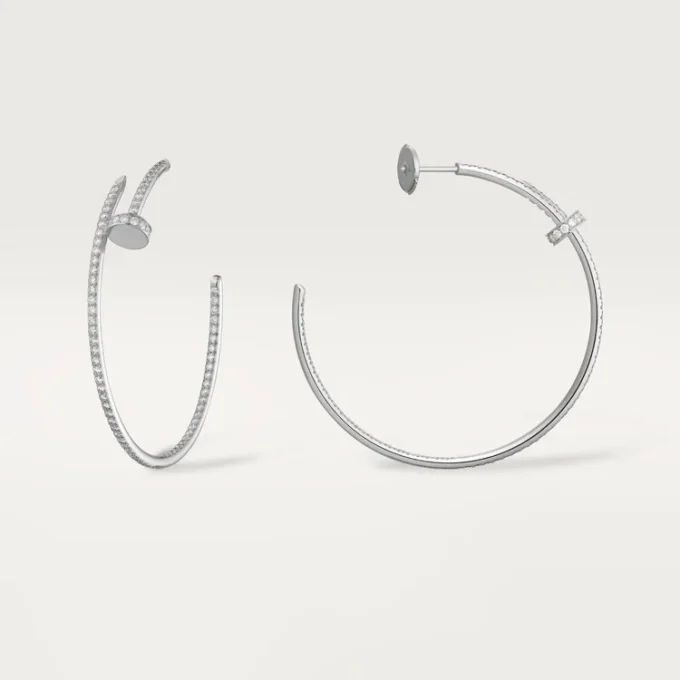 Cercei Juste Un Clou – Aur alb, diamante – Cartier
