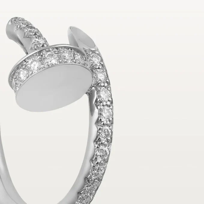 Cercei Juste Un Clou – Aur alb, diamante – Cartier