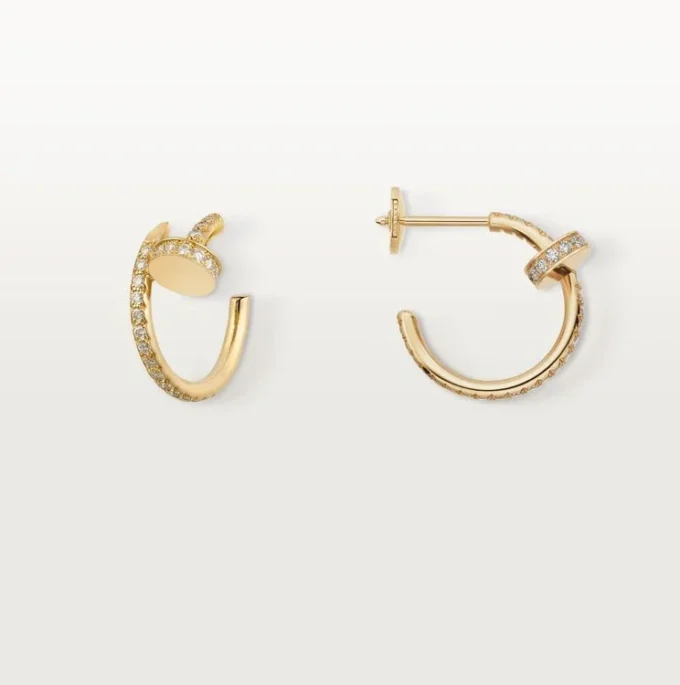 Cercei Juste Un Clou – Aur galben, diamante – Cartier