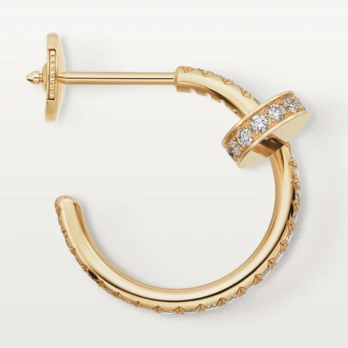 Cercei Juste Un Clou – Aur galben, diamante – Cartier