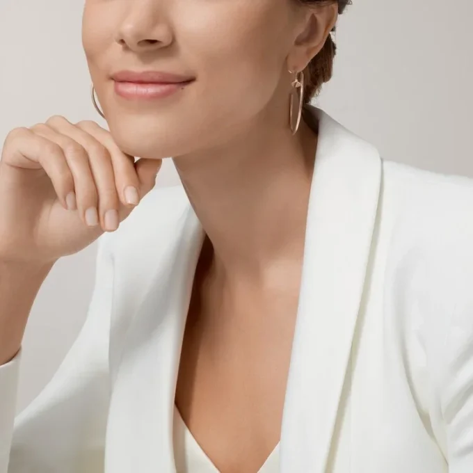 Cercei Juste Un Clou – Aur roz – Cartier