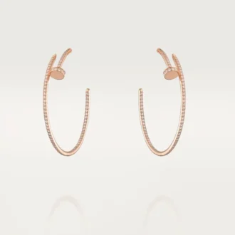 Cercei Juste Un Clou – Aur roz, Diamante – Cartier