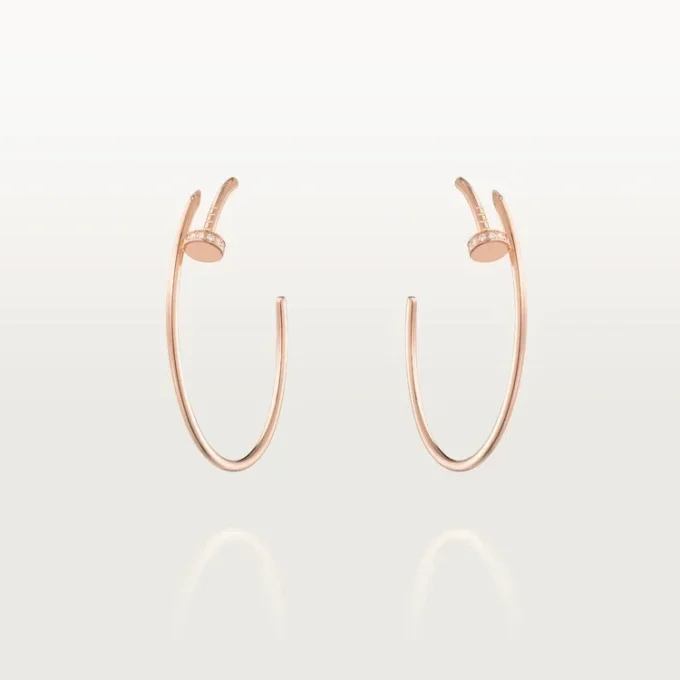 Cercei Juste Un Clou – Aur roz, Diamante – Cartier