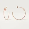 Cercei Juste Un Clou – Aur roz, Diamante – Cartier