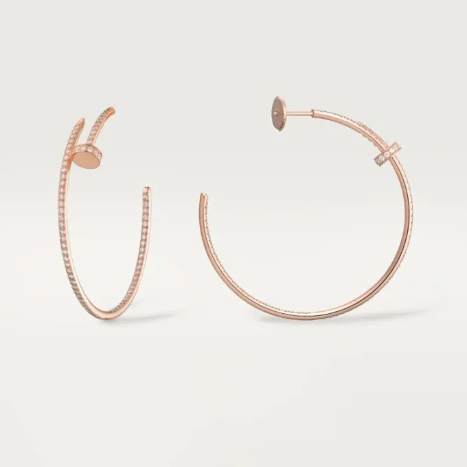 Cercei Juste Un Clou – Aur roz, Diamante – Cartier