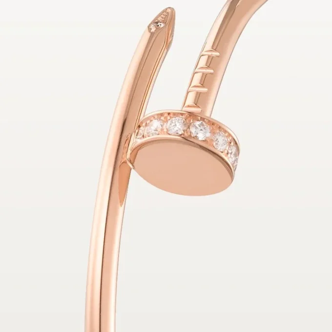 Cercei Juste Un Clou – Aur roz, Diamante – Cartier