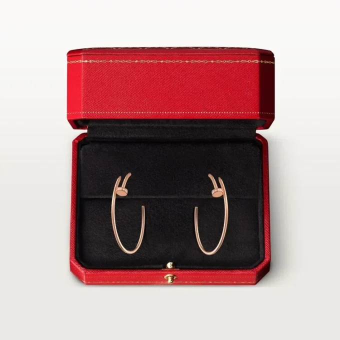 Cercei Juste Un Clou – Aur roz, Diamante – Cartier