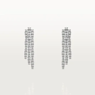 Cercei Lignes Essentielles, diamante tăiate în stil briliant