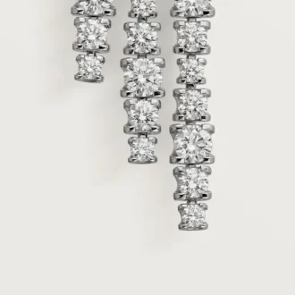 Cercei Lignes Essentielles, diamante tăiate în stil briliant