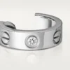 Cercei Love, 2 diamante – Aur alb, Diamante – Cartier