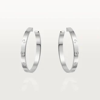 Cercei Love – Aur alb – Cartier