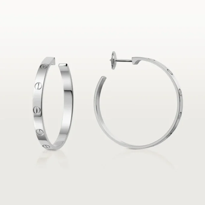 Cercei Love – Aur alb – Cartier