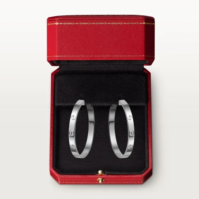 Cercei Love – Aur alb – Cartier