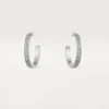 Cercei Love – Aur alb, Diamante – Cartier