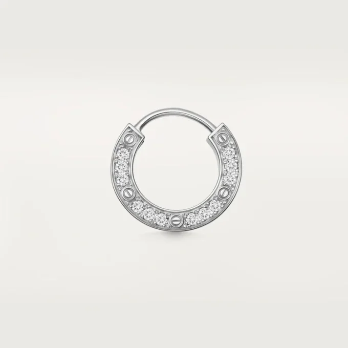 Cercei Love – Aur alb, diamante – Cartier