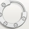 Cercei Love – Aur alb, diamante – Cartier