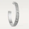Cercei Love – Aur alb, Diamante – Cartier