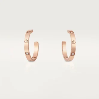 Cercei Love – Aur roz, Diamante – Cartier