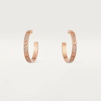 Cercei Love – Aur roz, Diamante – Cartier