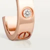 Cercei Love – Aur roz, Diamante – Cartier