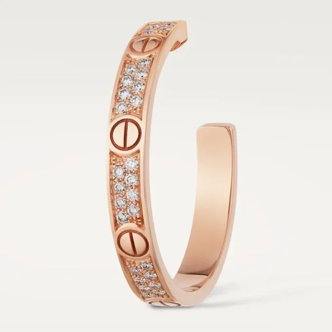Cercei Love – Aur roz, Diamante – Cartier